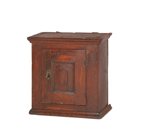 Continental painted hanging cupboard 1761a8