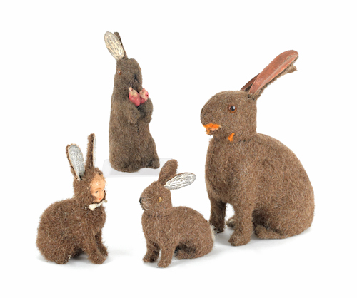 Four German mohair rabbit candy 1761da