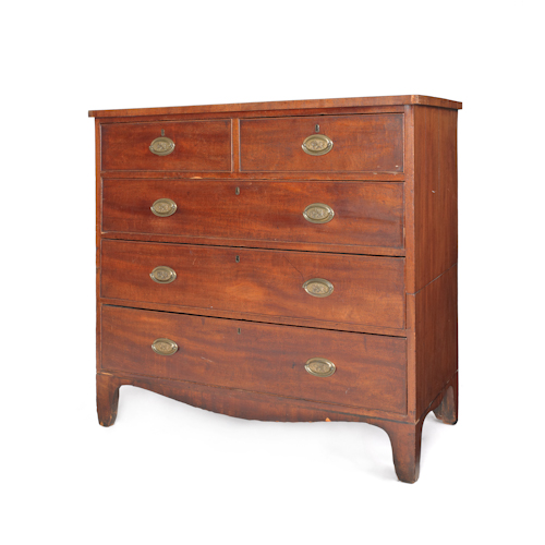 English Hepplewhite mahogany chest 17620a