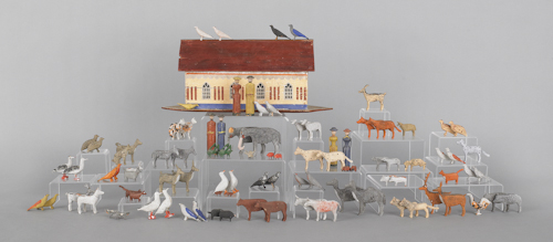 Painted Noah s Ark 19th c with 17620e
