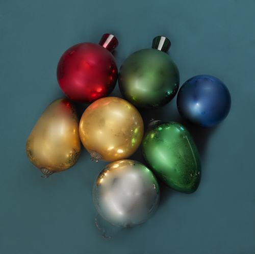 Seven glass kugel Christmas ornaments 176220