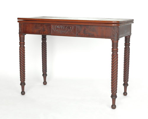 Sheraton mahogany card table ca  176253