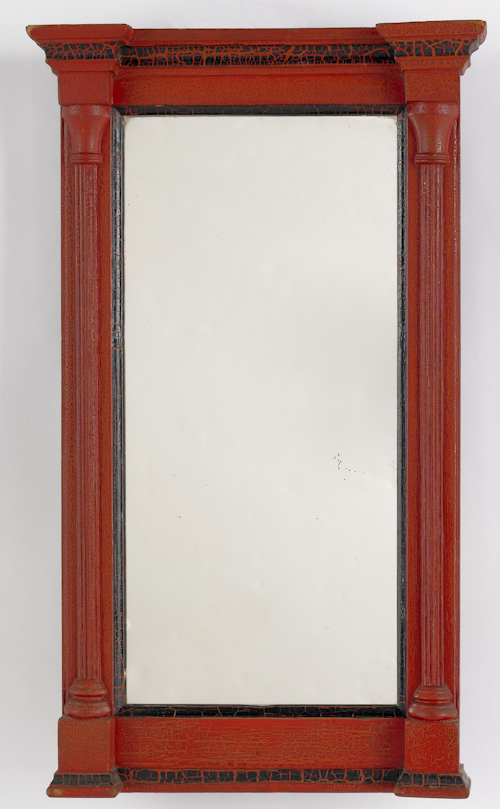 Federal painted mirror ca. 1815 24 1/2