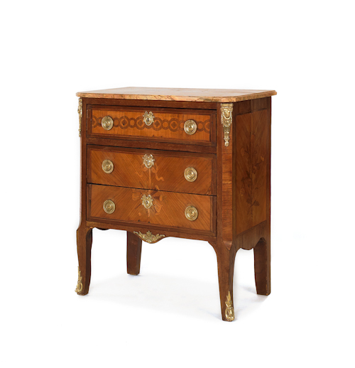 French marble top dresser late