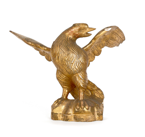 Carved and gilded eagle mid 19th 17628b