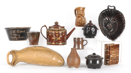 Miscellaneous redware and earthenware 1762a0