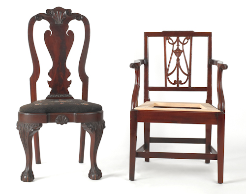 Hepplewhite mahogany armchair ca.