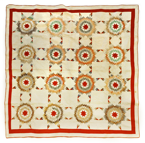 Star variant patchwork quilt signed 176324