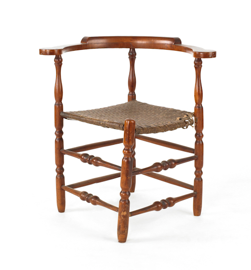 New England maple corner chair mid 18th