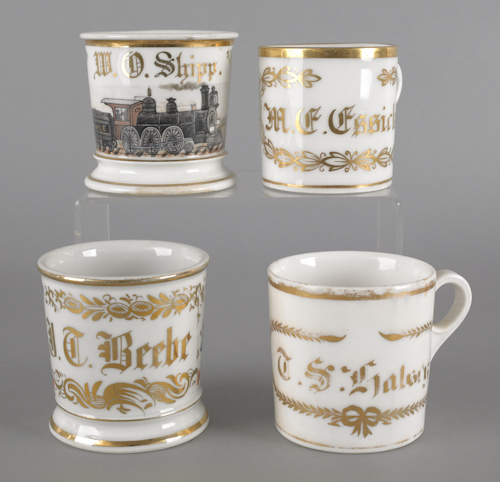 Porcelain shaving mug with locomotive 176340