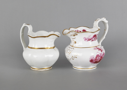 Porcelain pitcher ca 1825 probably 17634b
