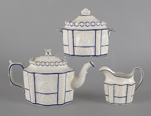 Three-piece Castleford tea service