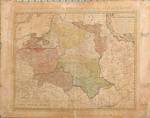 Map of Poland dated 1773 by Tob.