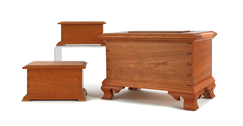 Three cabinet made miniature cherry 17635e