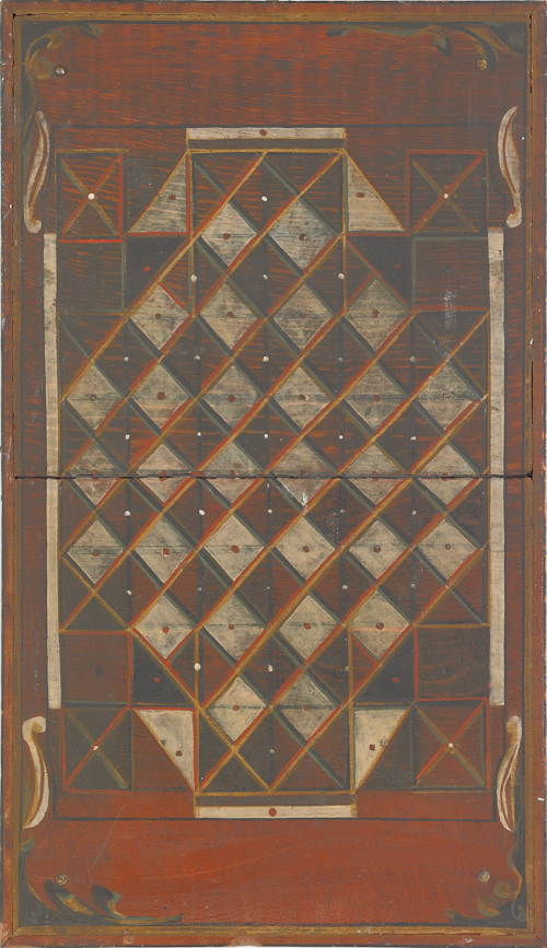 Painted double-sided gameboard
