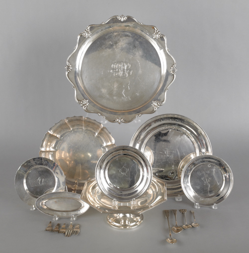 Group of sterling silver tablewares