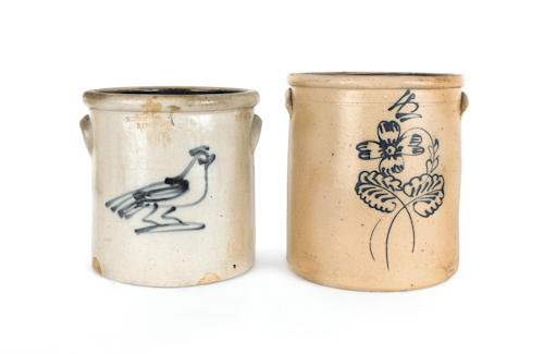 Three-gallon stoneware crock 19th c.