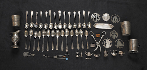 Collection of silver and silver