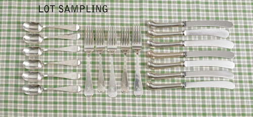 Sterling silver flatware service to