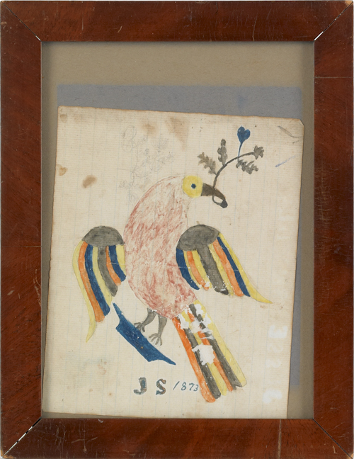 Watercolor drawing of an eagle 1763f7