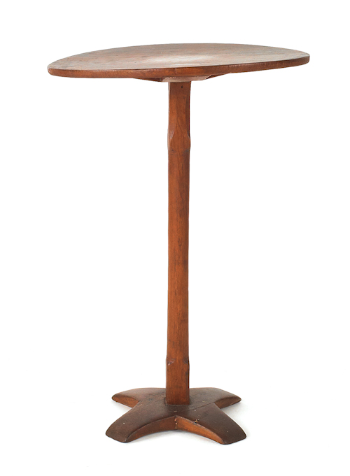 Stained pine candlestand 19th c.