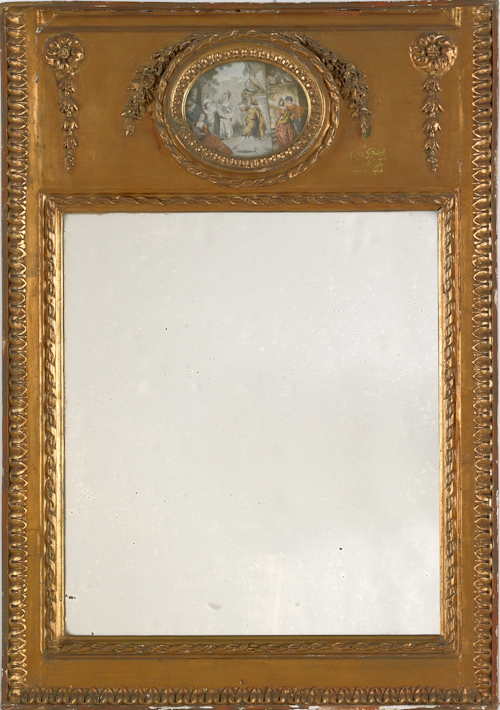 French giltwood looking glass 19th 176437