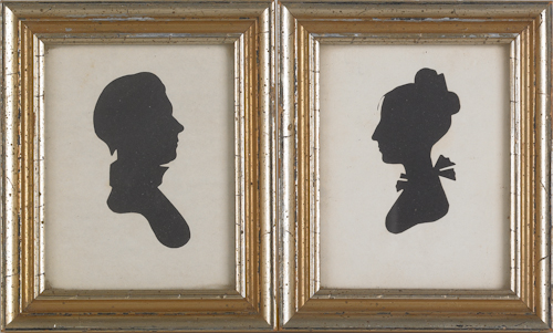 Eight portrait silhouettes 19th c. 4