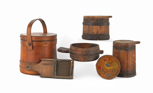 Woodenware 19th 20th c to include 176482