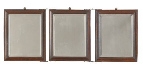 Walnut tripartite dressing mirror 1764a9