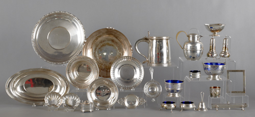 Group of sterling silver tablewares