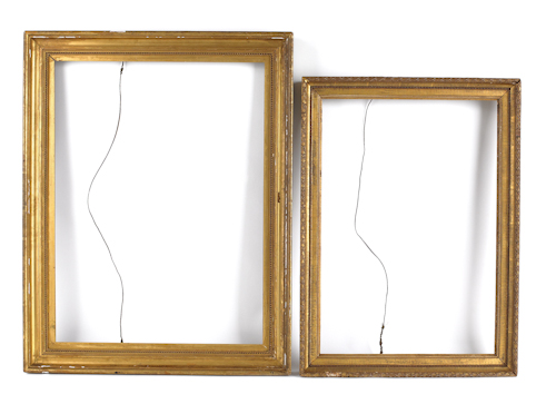 Two giltwood frames late 19th c.