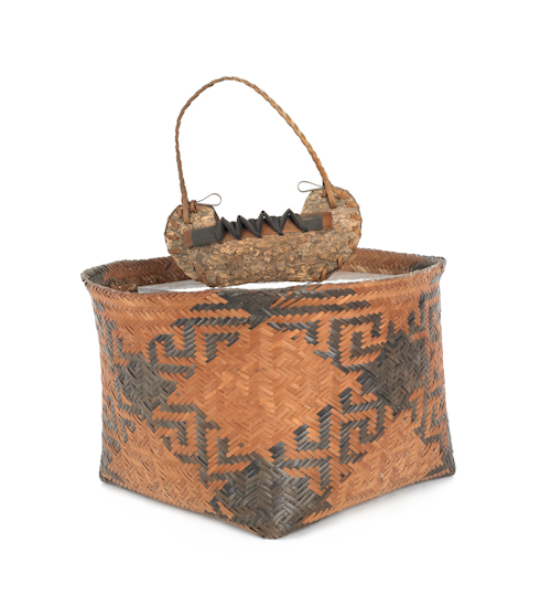 Cherokee basket 9" h. 14"dia. together