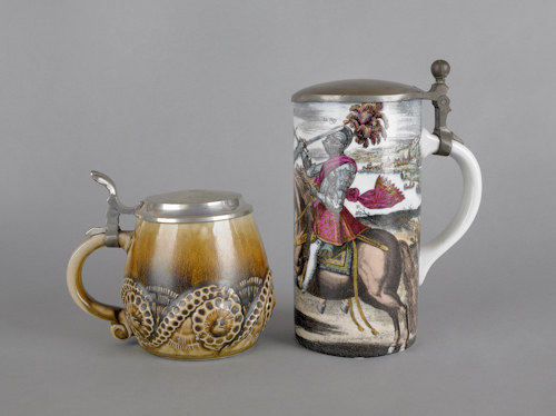 Two steins late 19th/early 20th