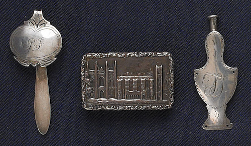 An American silver needle case 176610