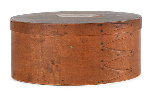 Oval Shaker bentwood box with an 176651