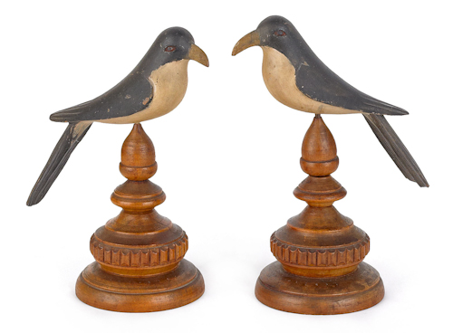 Pair of Connecticut carved and 176670