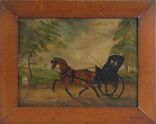 English oil on canvas of a horse 176679