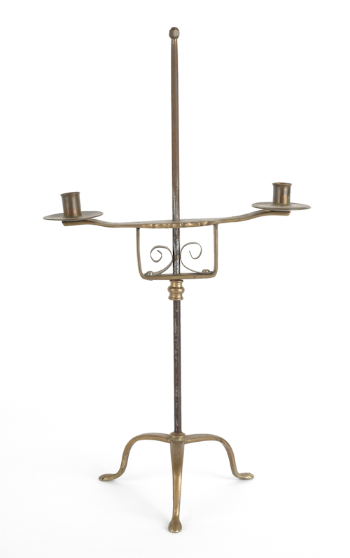 Wrought iron and brass adjustable 17668b