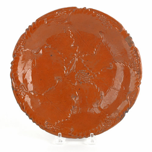 Pennsylvania redware plate 19th 176703