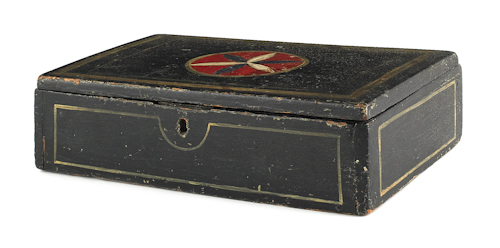 Painted storage box late 19th c  17670c