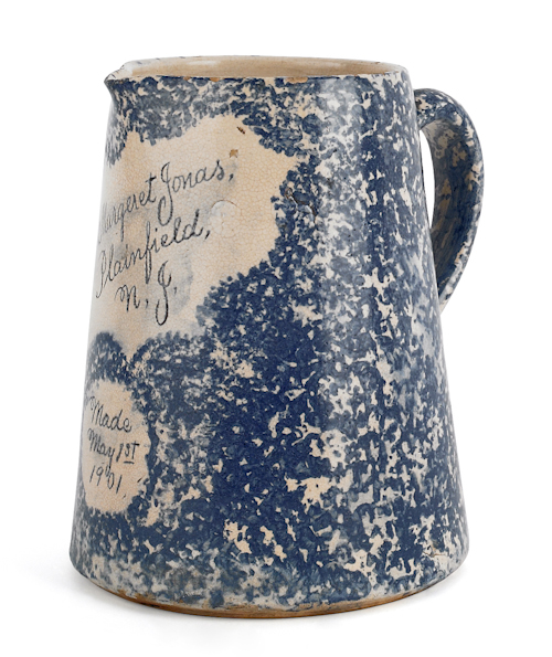 New Jersey spongeware presentation pitcher