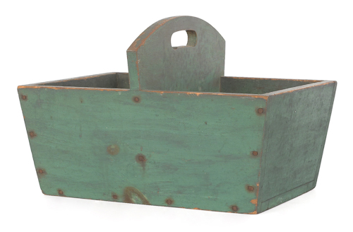 Painted wooden carrying box late 176724