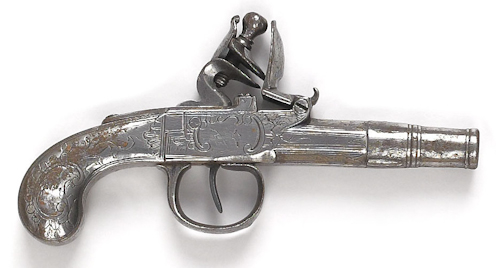 Continental flintlock pistol probably