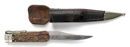 German folding knife 19th c. with antler