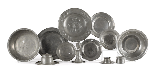 Collection of pewter tablewares 17678a