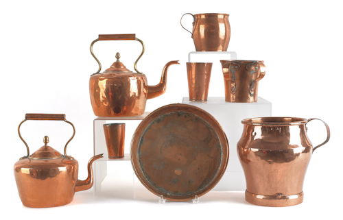 Collection of copper to include two