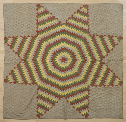 Pieced Bethlehem star quilt late