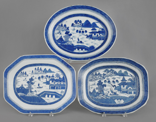 Three Chinese export porcelain