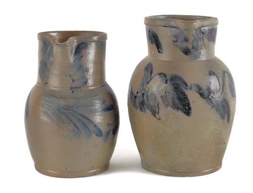 Two Pennsylvania stoneware pitchers