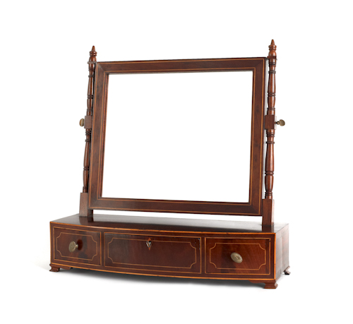 Hepplewhite mahogany shaving mirror 176805